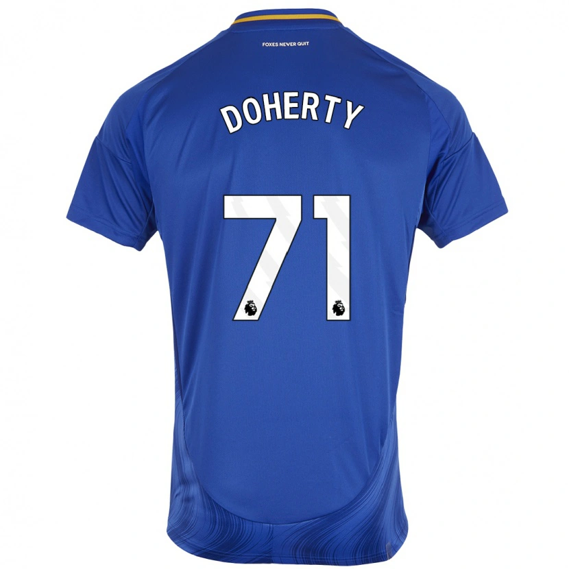 Danxen Donna Maglia Arlo Doherty #71 Blu Bianco Kit Gara Home 2024/25 Maglietta
