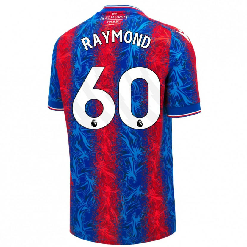 Danxen Donna Maglia Jadan Raymond #60 Strisce Rosso Blu Kit Gara Home 2024/25 Maglietta