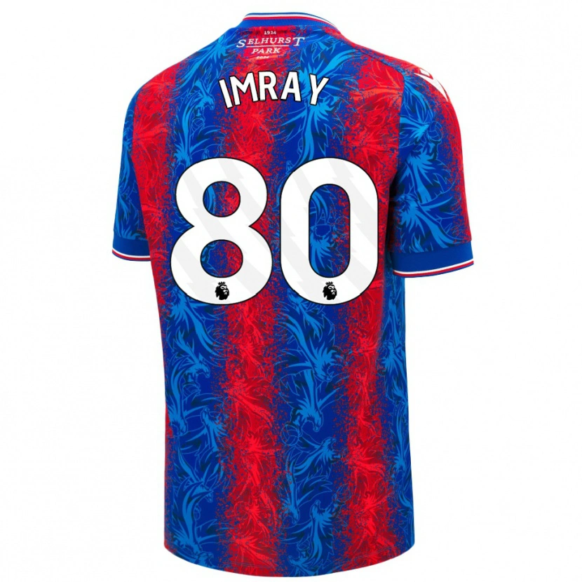 Danxen Donna Maglia Danny Imray #80 Strisce Rosso Blu Kit Gara Home 2024/25 Maglietta