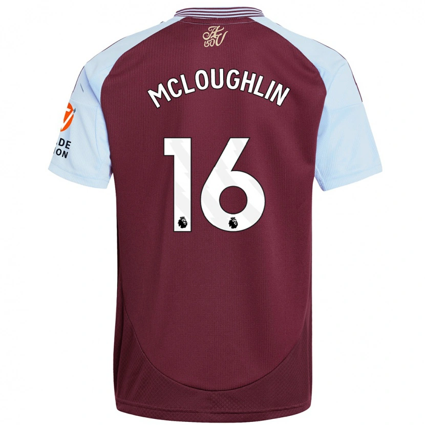 Danxen Donna Maglia Olivia Mcloughlin #16 Borgogna Azzurro Kit Gara Home 2024/25 Maglietta