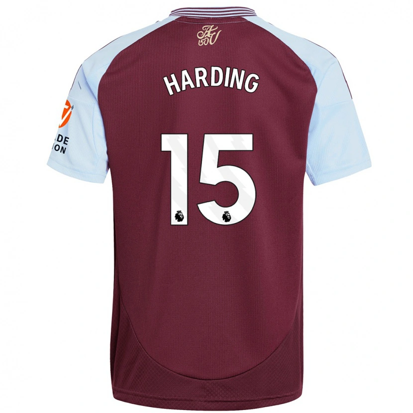 Danxen Donna Maglia Natasha Harding #15 Borgogna Azzurro Kit Gara Home 2024/25 Maglietta