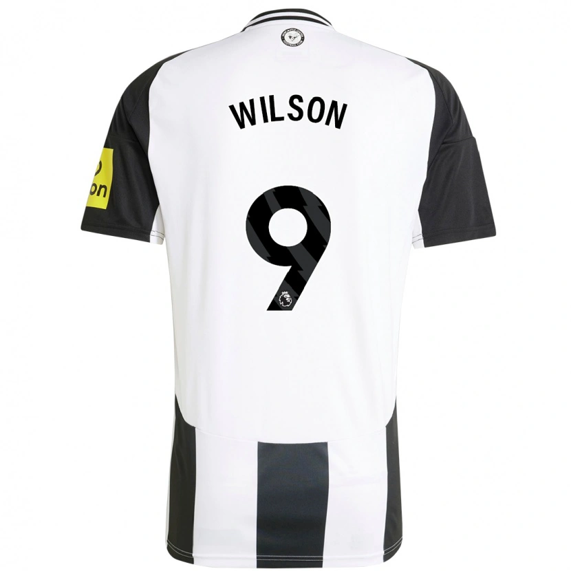 Danxen Donna Maglia Callum Wilson #9 Bianco Nero Kit Gara Home 2024/25 Maglietta