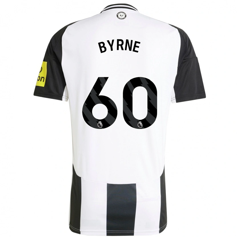 Danxen Donna Maglia Reece Byrne #60 Bianco Nero Kit Gara Home 2024/25 Maglietta