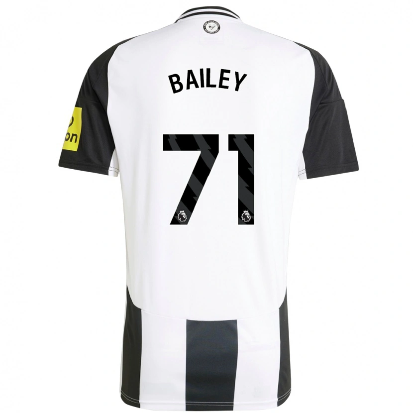 Danxen Donna Maglia Scott Bailey #71 Bianco Nero Kit Gara Home 2024/25 Maglietta