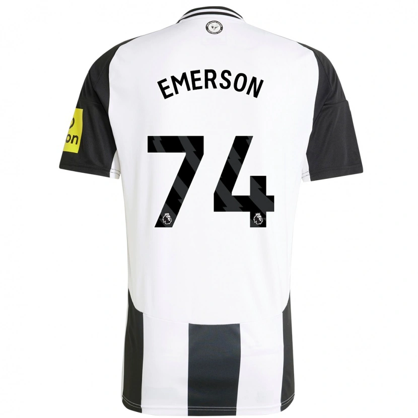 Danxen Donna Maglia Johnny Emerson #74 Bianco Nero Kit Gara Home 2024/25 Maglietta