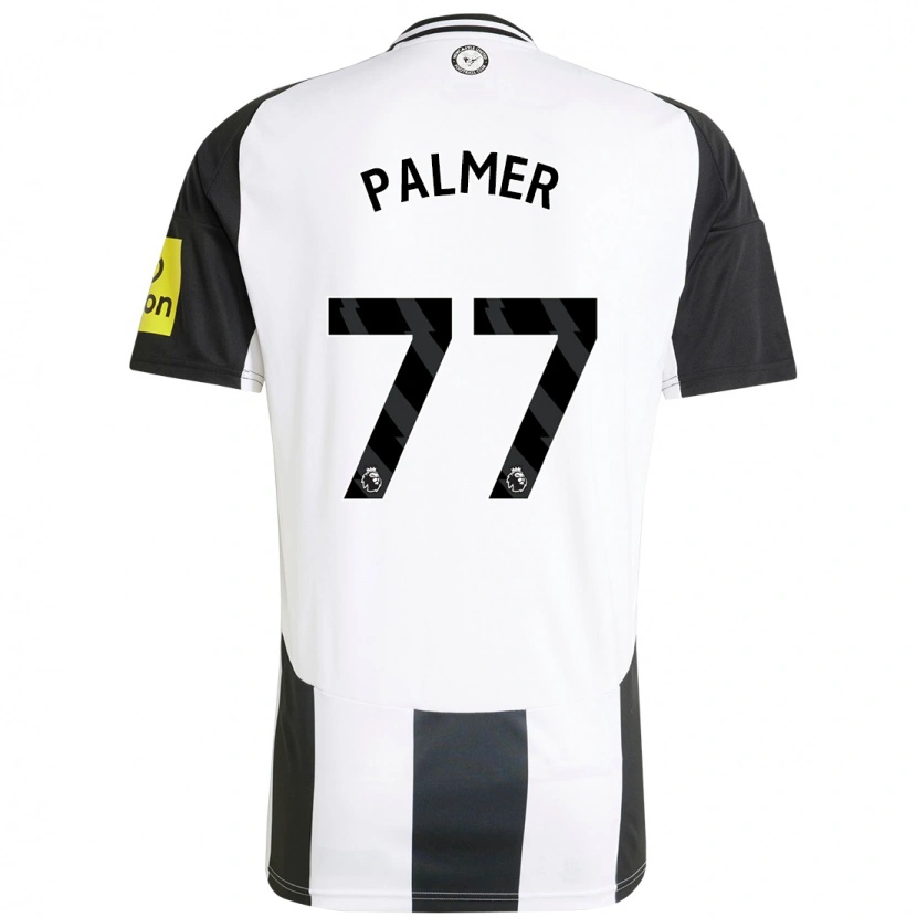 Danxen Donna Maglia Darren Palmer #77 Bianco Nero Kit Gara Home 2024/25 Maglietta