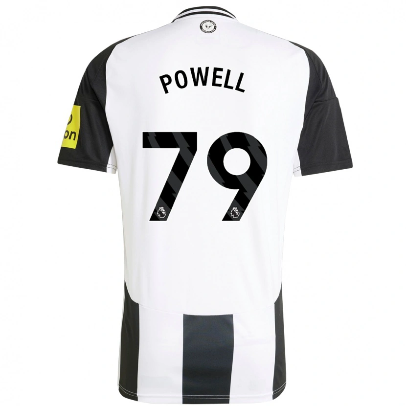 Danxen Donna Maglia Rory Powell #79 Bianco Nero Kit Gara Home 2024/25 Maglietta
