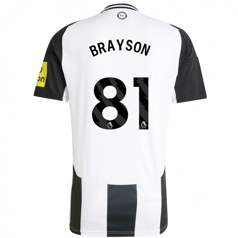 Danxen Donna Maglia Joe Brayson #81 Bianco Nero Kit Gara Home 2024/25 Maglietta