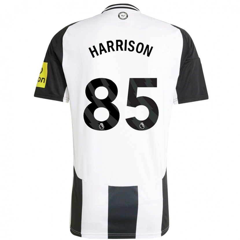 Danxen Donna Maglia Adam Harrison #85 Bianco Nero Kit Gara Home 2024/25 Maglietta