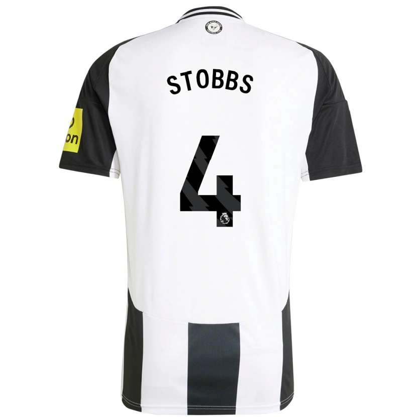 Danxen Donna Maglia Amber-Keegan Stobbs #4 Bianco Nero Kit Gara Home 2024/25 Maglietta
