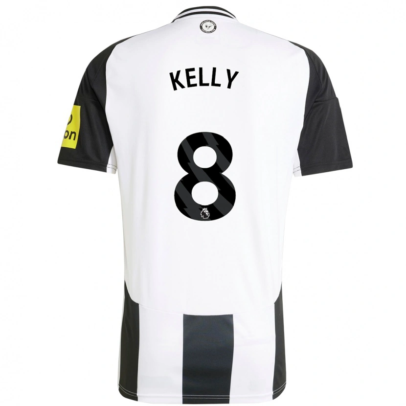 Danxen Donna Maglia Emma Kelly #8 Bianco Nero Kit Gara Home 2024/25 Maglietta