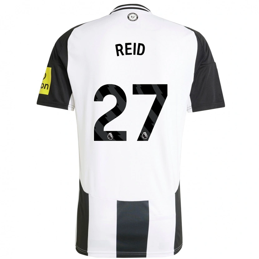 Danxen Donna Maglia Hannah Reid #27 Bianco Nero Kit Gara Home 2024/25 Maglietta