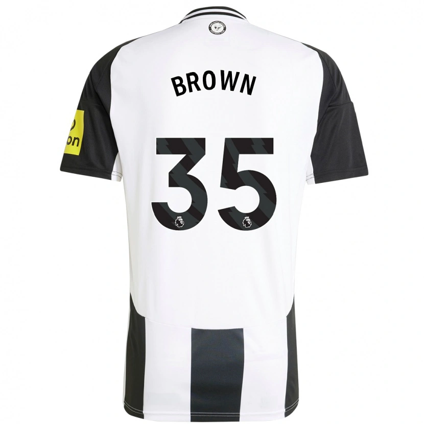 Danxen Donna Maglia Will Brown #35 Bianco Nero Kit Gara Home 2024/25 Maglietta