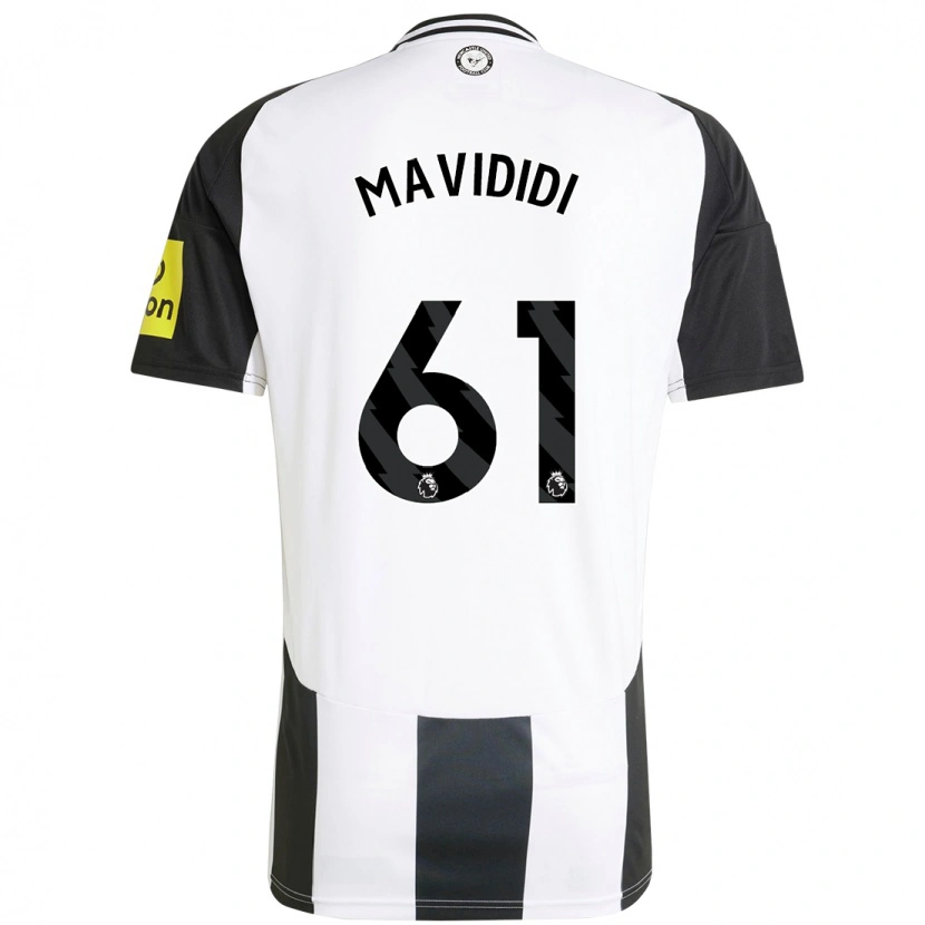 Danxen Donna Maglia Shaun Mavididi #61 Bianco Nero Kit Gara Home 2024/25 Maglietta