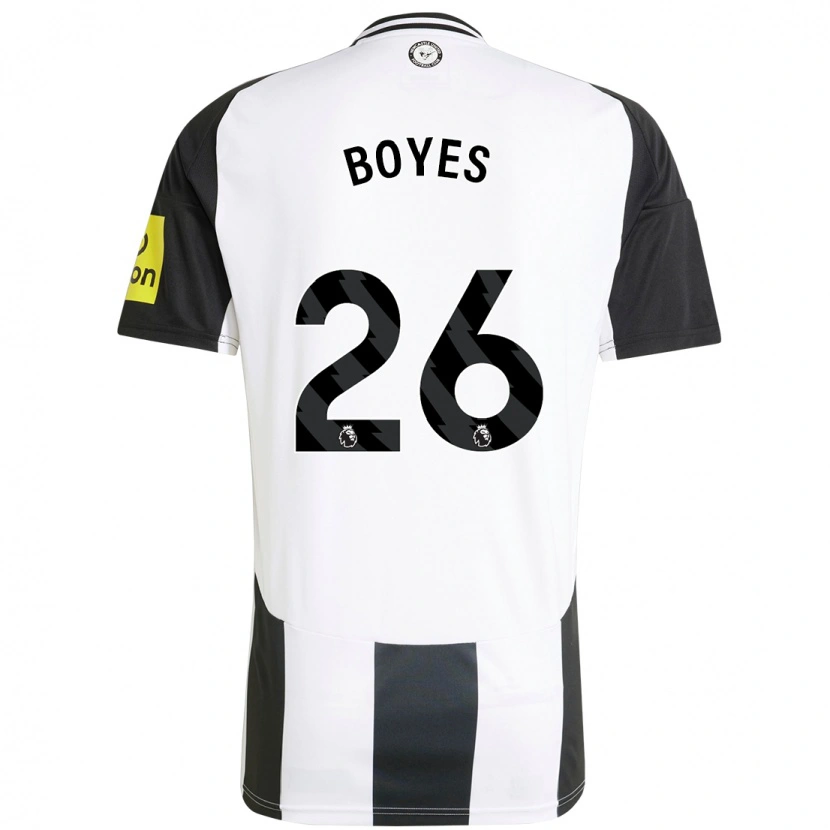 Danxen Donna Maglia Grace Boyes #26 Bianco Nero Kit Gara Home 2024/25 Maglietta