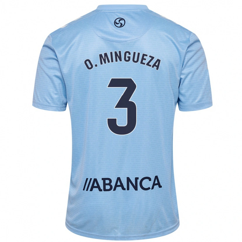 Danxen Donna Maglia Óscar Mingueza #3 Celeste Kit Gara Home 2024/25 Maglietta