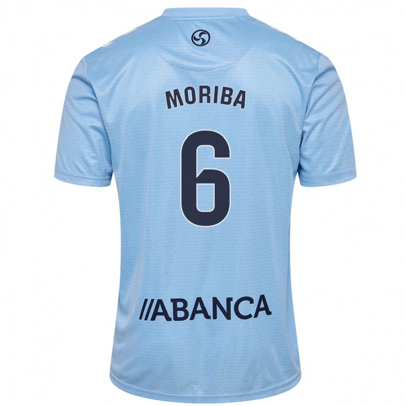 Danxen Donna Maglia Ilaix Moriba #6 Celeste Kit Gara Home 2024/25 Maglietta