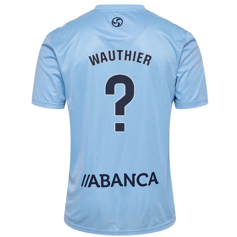 Danxen Donna Maglia Hugo Wauthier #0 Celeste Kit Gara Home 2024/25 Maglietta