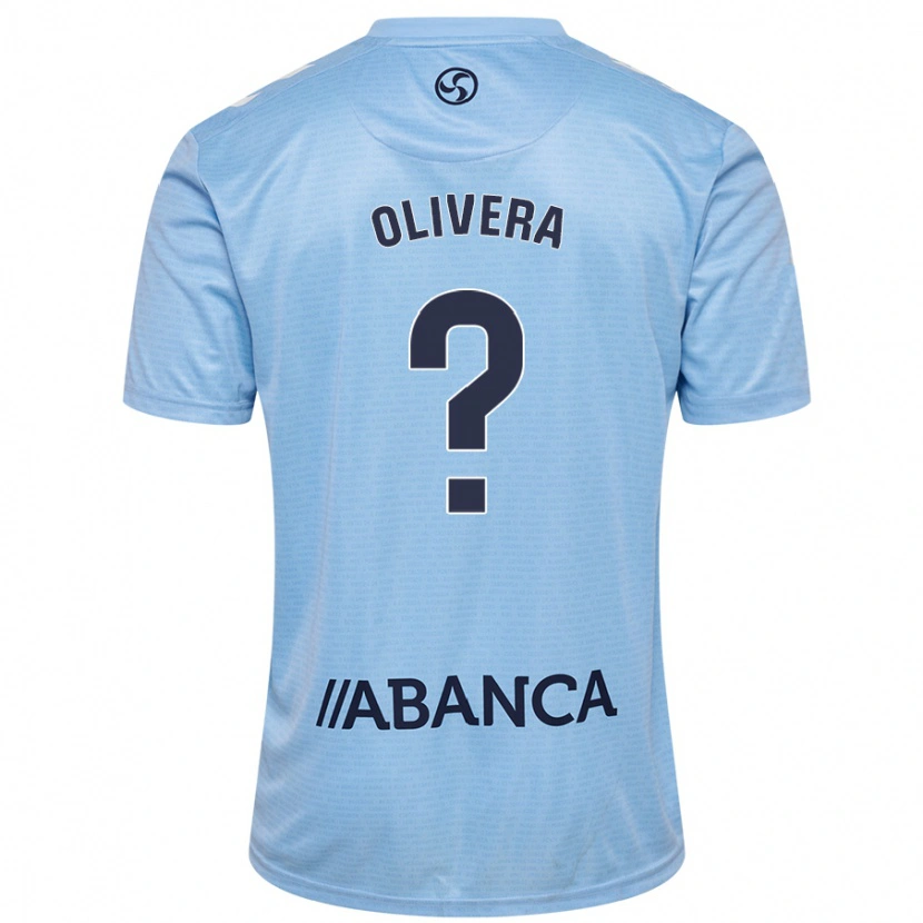 Danxen Donna Maglia Nacho Olivera #0 Celeste Kit Gara Home 2024/25 Maglietta