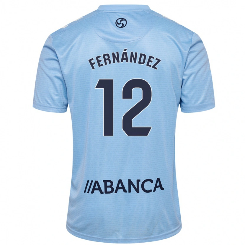 Danxen Donna Maglia Manu Fernández #12 Celeste Kit Gara Home 2024/25 Maglietta