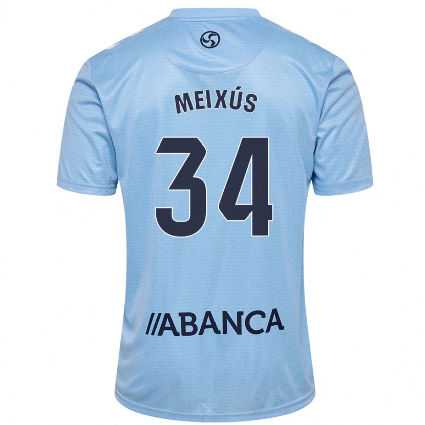 Danxen Donna Maglia Pablo Meixús #34 Celeste Kit Gara Home 2024/25 Maglietta
