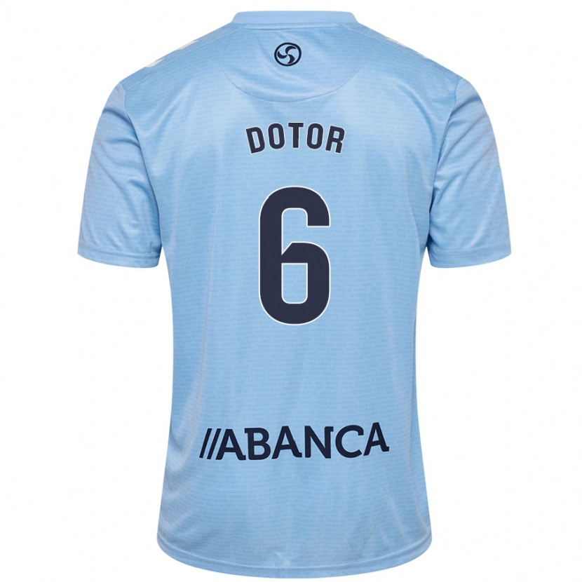 Danxen Donna Maglia Carlos Dotor #6 Celeste Kit Gara Home 2024/25 Maglietta