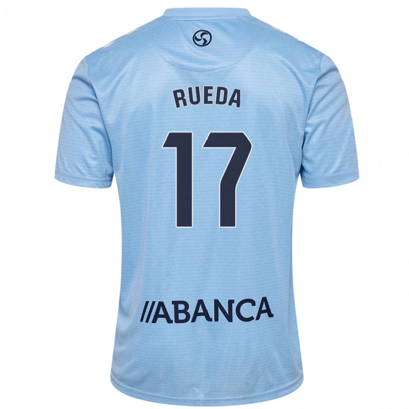Danxen Donna Maglia Javi Rueda #17 Celeste Kit Gara Home 2024/25 Maglietta