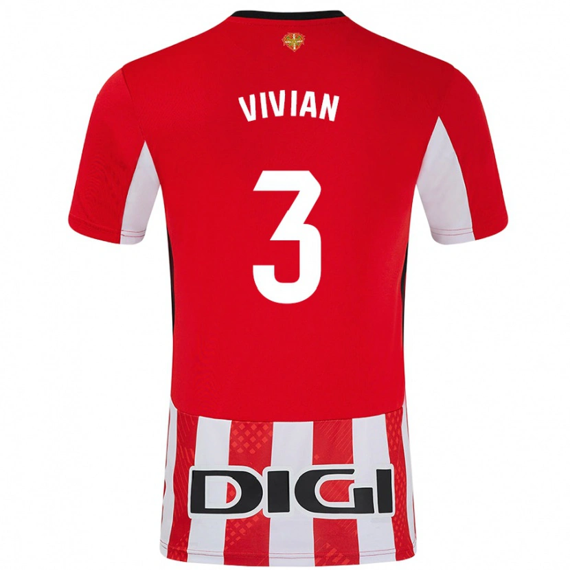 Danxen Donna Maglia Dani Vivian #3 Rosso Bianco Kit Gara Home 2024/25 Maglietta