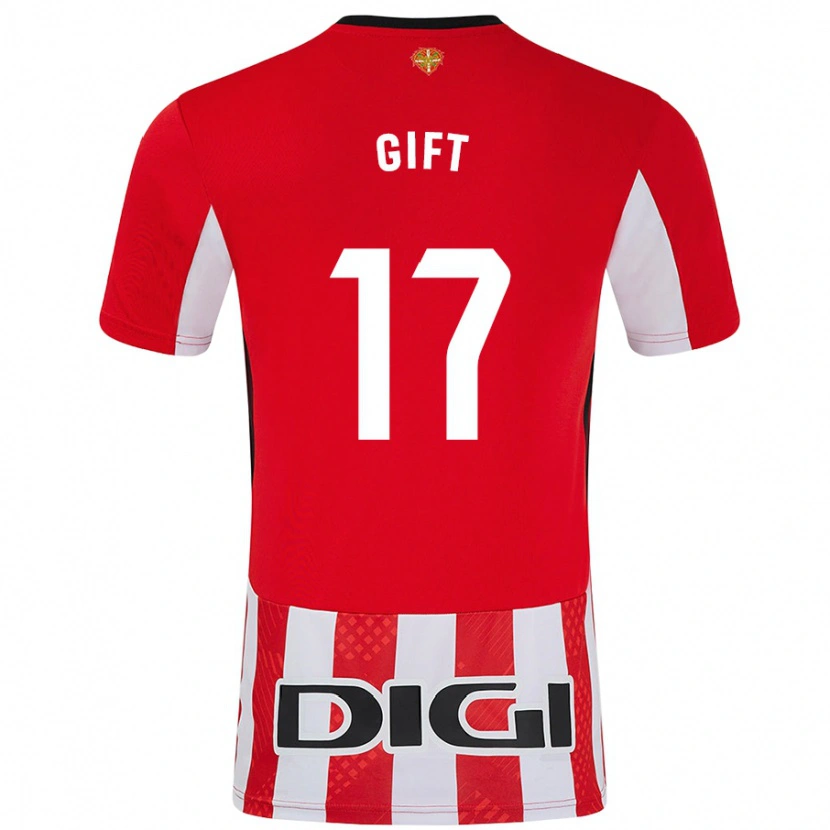 Danxen Donna Maglia Elijah Gift #17 Rosso Bianco Kit Gara Home 2024/25 Maglietta