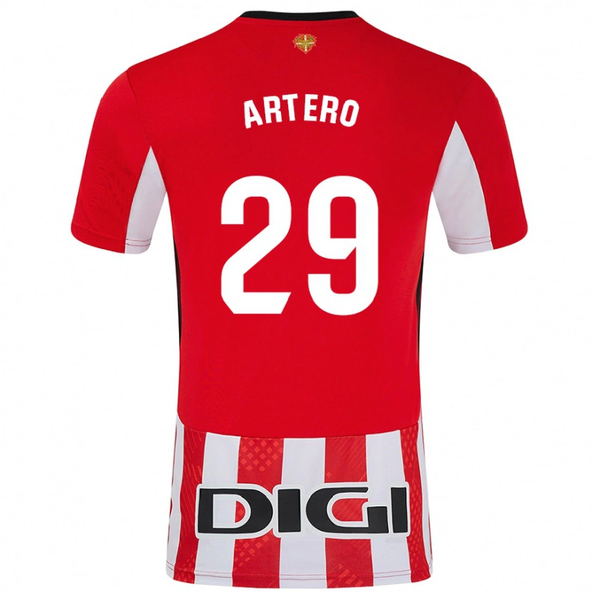 Danxen Donna Maglia Marina Artero Moreno #29 Rosso Bianco Kit Gara Home 2024/25 Maglietta