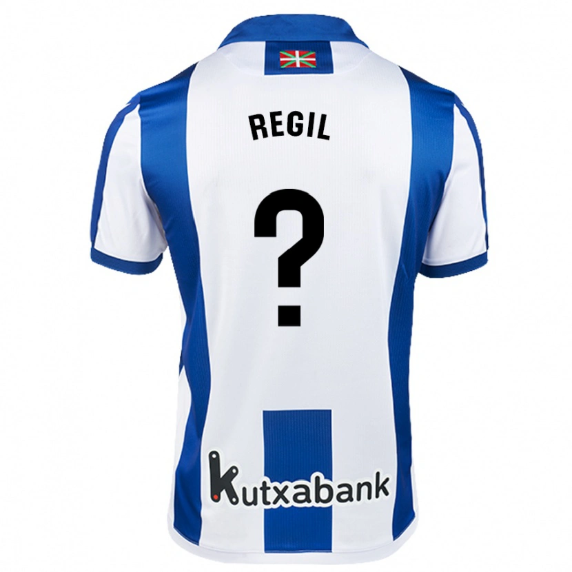 Danxen Donna Maglia Markel Regil #0 Bianco Blu Kit Gara Home 2024/25 Maglietta