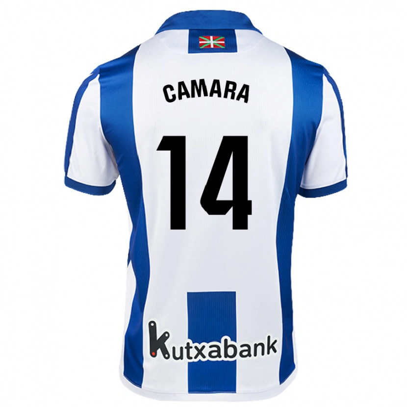 Danxen Donna Maglia Ibra Cámara #14 Bianco Blu Kit Gara Home 2024/25 Maglietta
