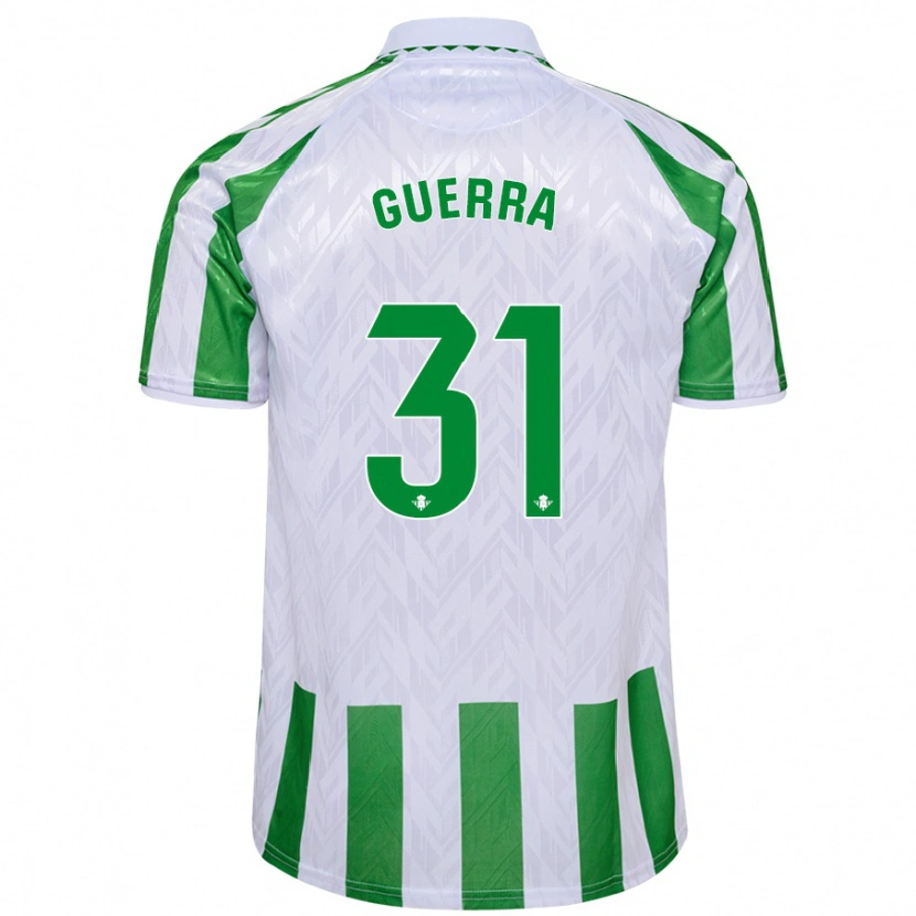 Danxen Donna Maglia Ana Guerra Morcillo #31 Verde Bianco A Righe Kit Gara Home 2024/25 Maglietta