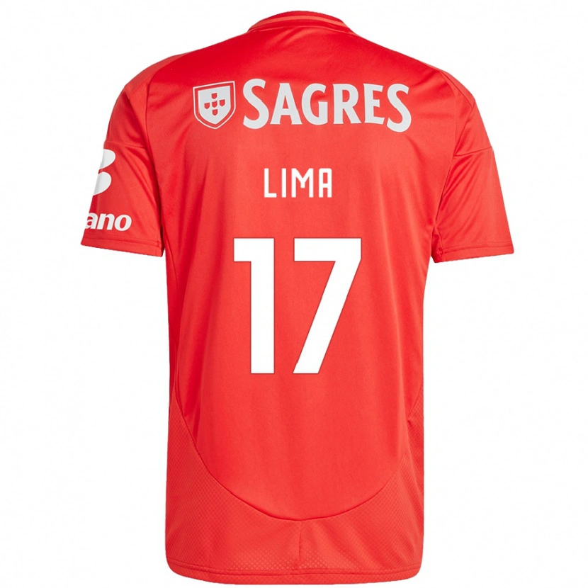 Danxen Donna Maglia Ivan Lima #17 Rosso Bianco Kit Gara Home 2024/25 Maglietta