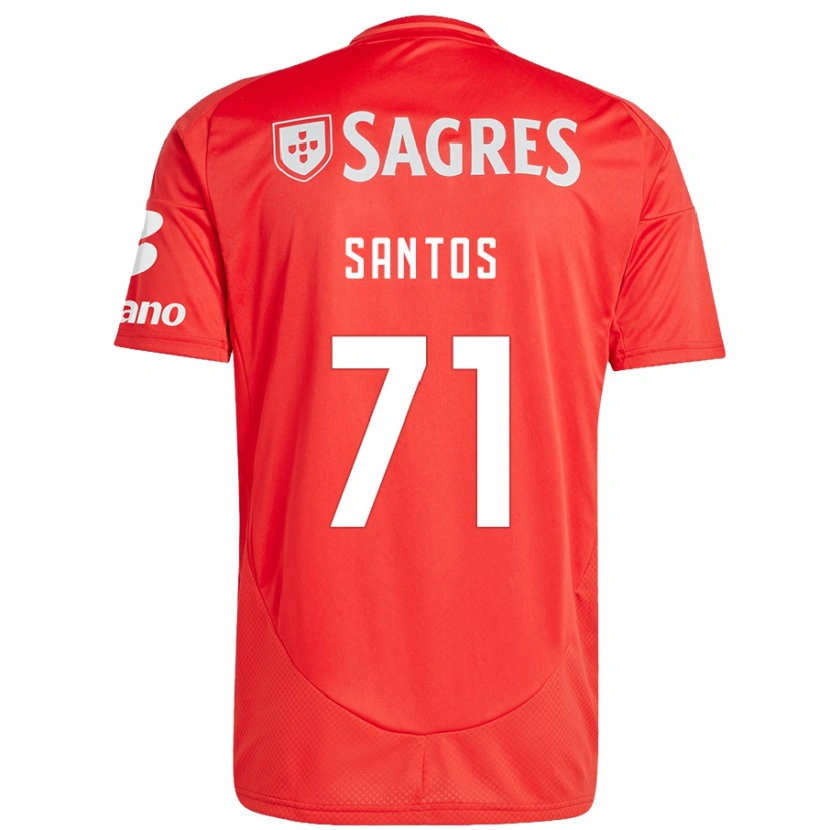 Danxen Donna Maglia Leandro Santos #71 Rosso Bianco Kit Gara Home 2024/25 Maglietta
