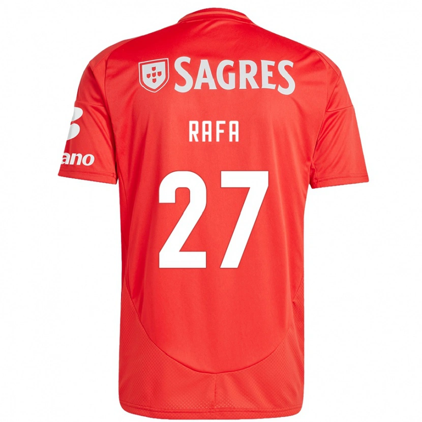 Danxen Donna Maglia Rafa #27 Rosso Bianco Kit Gara Home 2024/25 Maglietta