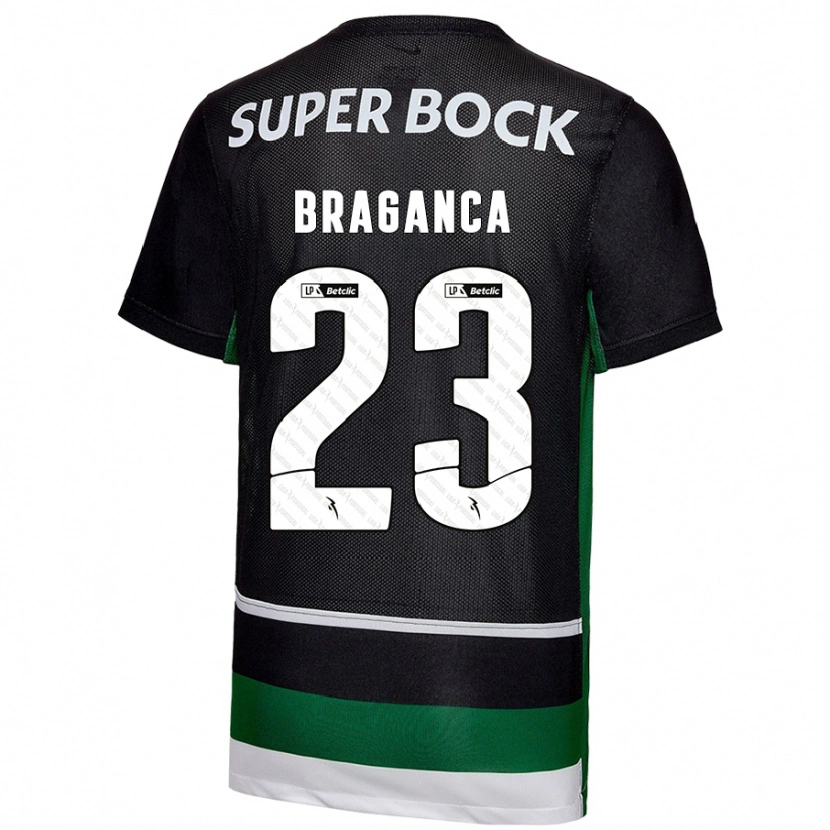 Danxen Donna Maglia Daniel Bragança #23 Nero Bianco Verde Kit Gara Home 2024/25 Maglietta