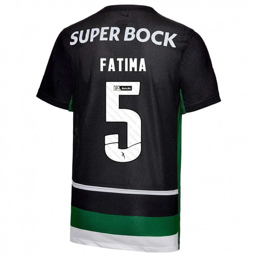 Danxen Donna Maglia Francisca Fatima Aquino Dutra #5 Nero Bianco Verde Kit Gara Home 2024/25 Maglietta