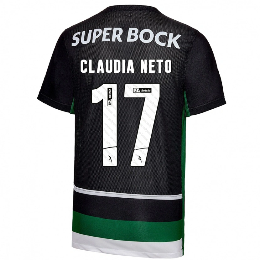 Danxen Donna Maglia Cláudia Teresa Pires Neto #17 Nero Bianco Verde Kit Gara Home 2024/25 Maglietta
