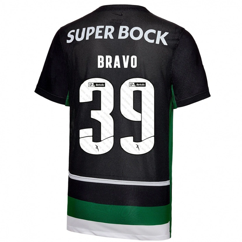 Danxen Donna Maglia Bravo #39 Nero Bianco Verde Kit Gara Home 2024/25 Maglietta