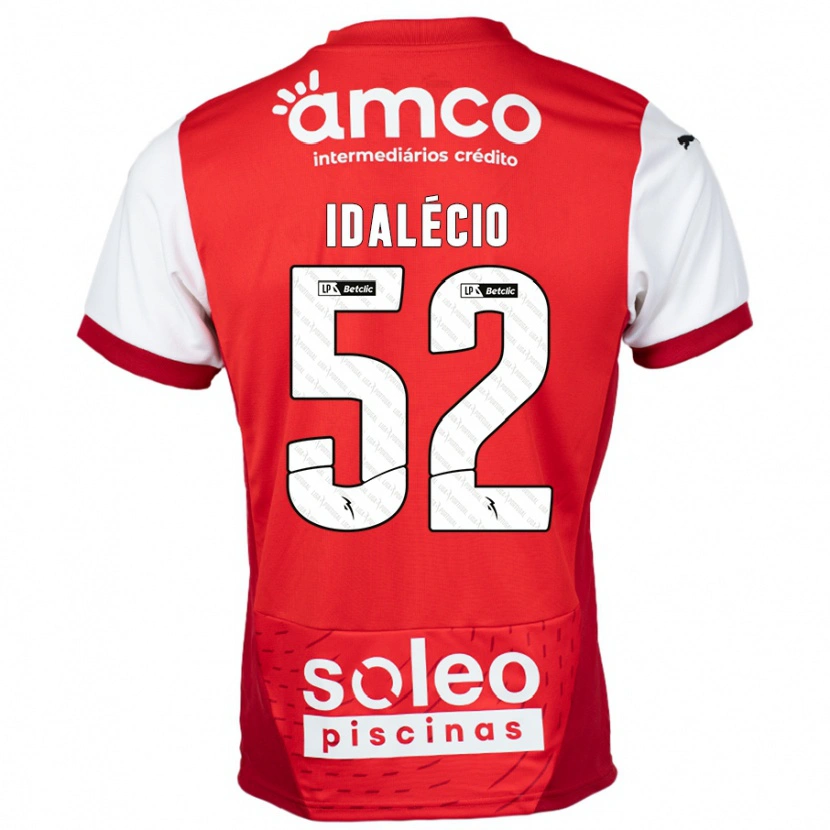 Danxen Donna Maglia Idalécio #52 Rosso Bianco Kit Gara Home 2024/25 Maglietta