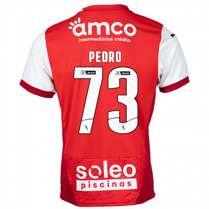 Danxen Donna Maglia Zé Pedro #73 Rosso Bianco Kit Gara Home 2024/25 Maglietta
