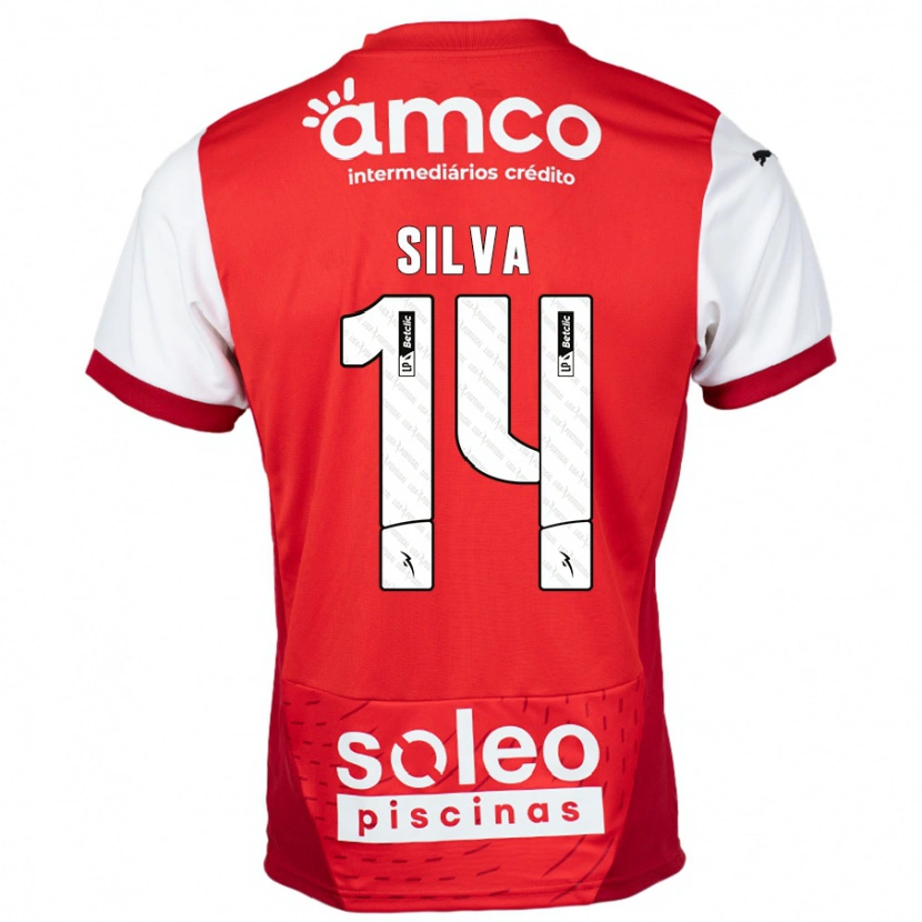 Danxen Donna Maglia Dolores Silva #14 Rosso Bianco Kit Gara Home 2024/25 Maglietta