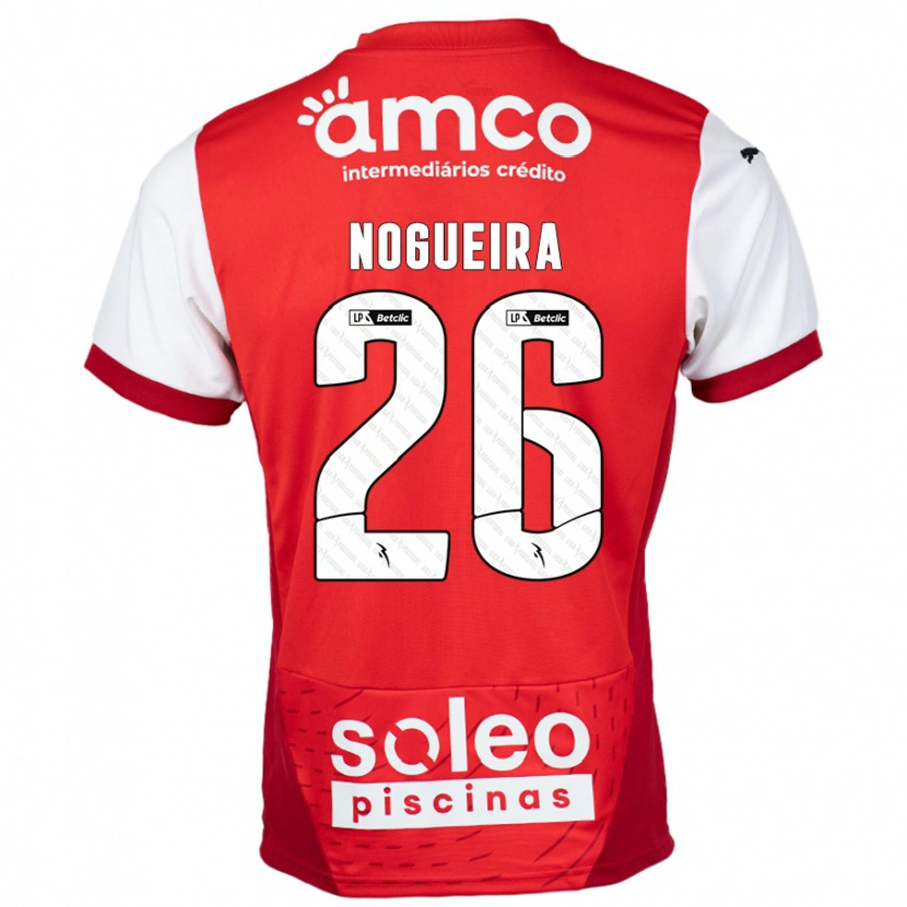 Danxen Donna Maglia Ana Nogueira #26 Rosso Bianco Kit Gara Home 2024/25 Maglietta