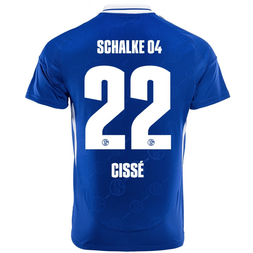 Danxen Donna Maglia Ibrahima Cissé #22 Blu Reale Kit Gara Home 2024/25 Maglietta