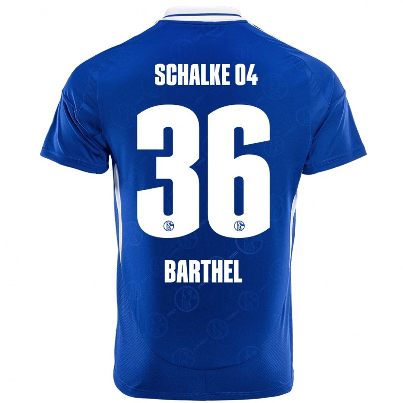 Danxen Donna Maglia Niklas Barthel #36 Blu Reale Kit Gara Home 2024/25 Maglietta