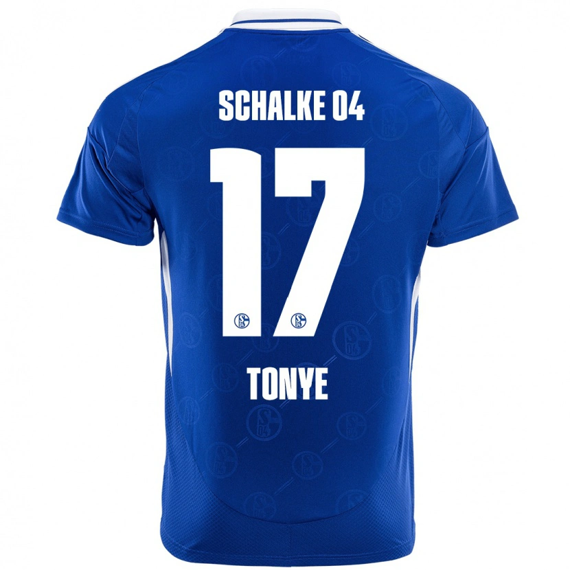 Danxen Donna Maglia Yannick Tonye #17 Blu Reale Kit Gara Home 2024/25 Maglietta