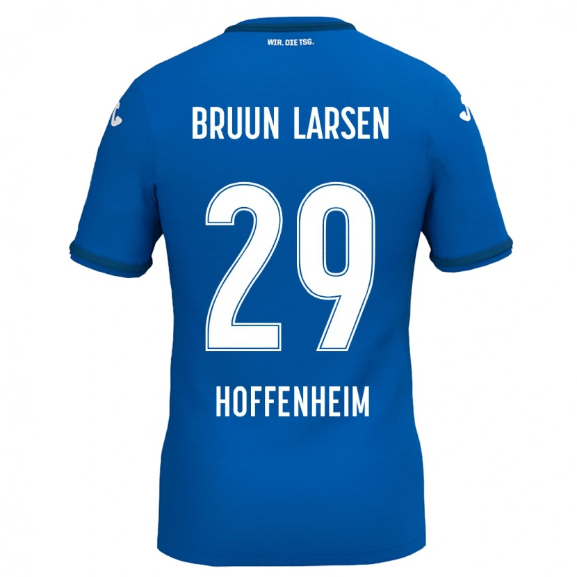 Danxen Donna Maglia Jacob Bruun Larsen #29 Blu Reale Kit Gara Home 2024/25 Maglietta