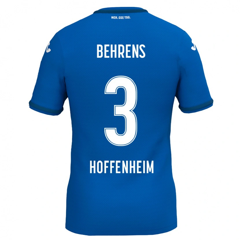 Danxen Donna Maglia Hennes Behrens #3 Blu Reale Kit Gara Home 2024/25 Maglietta