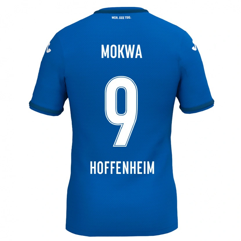 Danxen Donna Maglia David Mokwa #9 Blu Reale Kit Gara Home 2024/25 Maglietta